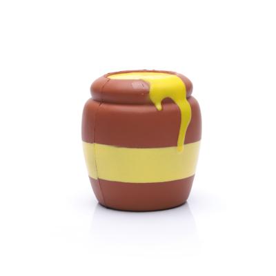 China Home Decor Honey Jar Slow Rising Stress Ball Bee Boxes Foam Ball PU Gifts for sale