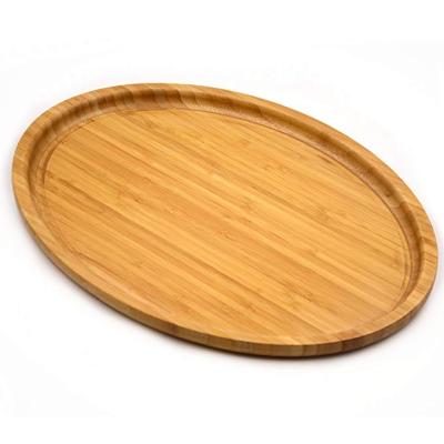 China Bamber Large Size Bamboo Serving Tray, Oval, 15.5 x 11.8 x 0.8 inch as picture or also request for sale