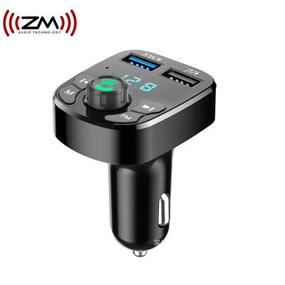 China Fast Universal Car Wireless MP3 Player FM Transmitter Car Kit Smartphone Car Support Charging Dual USB Charger for sale