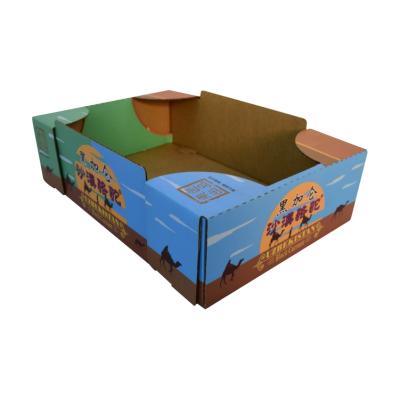 China Customized Recyclable Dried Fruit Cardboard Box Recyclable Shipping Boxes Fruit Packaging Corrugated Paper Box for sale