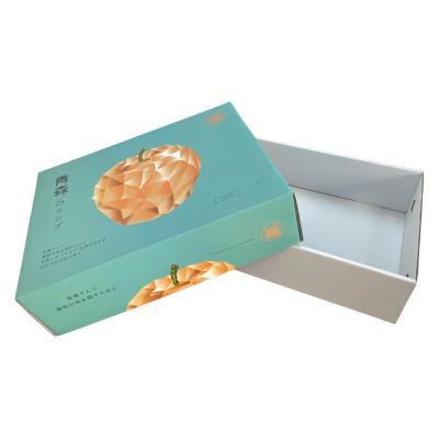 China Customization Recyclable Recyclable Apple Boxes Fruit Packaging Corrugated Paper Box for sale