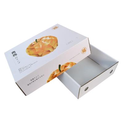 China Recyclable Banana Kiwi Citrus Apple Orange Cherry Strawberry Dried Fruit Corrugated Packaging Boxes Fruit Vegetable Cardboard Box Fruit Gift Box for sale