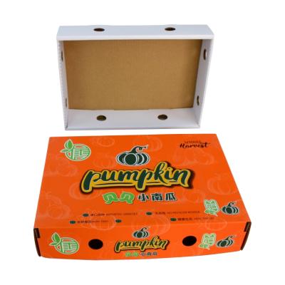 China Recyclable Recycled Kraft Paper Box High Quality Packaging Paper Box Printing Small Pumpkin Packing Cardboard for sale