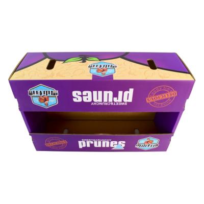 China Recyclable Vegetable Dried Fruit Grape Cardboard Boxes For Gift Custom Logo Packaging Fruit Fruit for sale