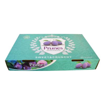 China Customization Recyclable Fruit Corrugated Box Logo Printing Carton Packaging Box Furits Paper Packaging Box for sale