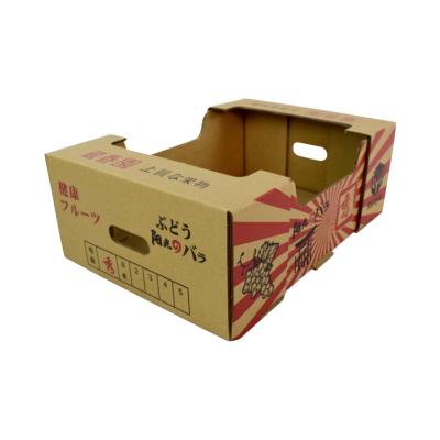 China Recyclable Logo Printing Recyclable Grape Cardboard Custom Shipping Boxes Fruit Packaging Paper Box Corrugated Paper Box for sale