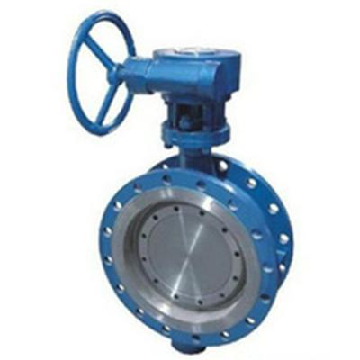 China OEM Pn25 Dn400 High Performance Din Melting Paper Food/Chemical/Oil/Electric Power/Textile/Metal Sealed Double Eccentric Butterfly Valve for sale