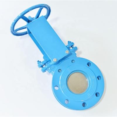 China WCB General Body, Stainless Steel Disc Mud Knife Gate Valve with Hand Wheel Operation Size 4