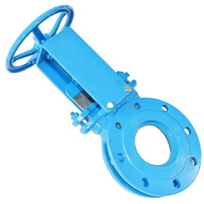 China General Oil And Gas Wafer Type 6 Inch Rubber Seat Carbon Steel Knife Gate Valve Price for sale