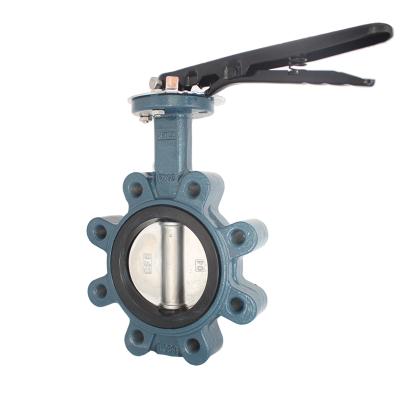 China General China SS304 SS316 Hot Sale Ductile Iron Butterfly Valve Hook Handle GGG40 Disc NBR EPDM Seat DN50 for sale