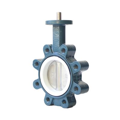 China General Chinese Manufacturer Soft Carbon Steel WCB Seat PTFE Lined Butterfly Valve Hook Type Butterfly for sale