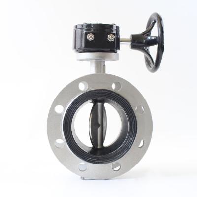 China General Worm Gear Wheel Operation In China Tier 1 Safety Stainless Steel Flange Butterfly Valve for sale