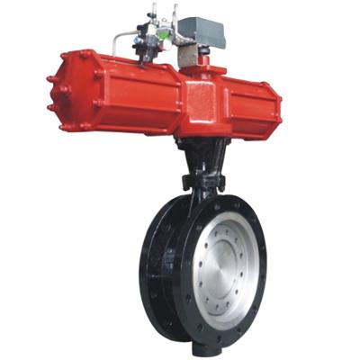 China Textile/Paper Eccentric 10 Inch 150LB Pneumatic Actuated Food/Chemical/Oil/Electric Power/Butterfly Valve For Cement Industry for sale