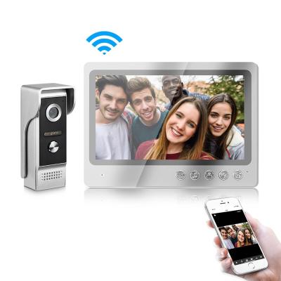 China NIGHT VISION 9 inch villa IP intercom IOS Android APP doorbell camera WIFI video remote unlock control for sale