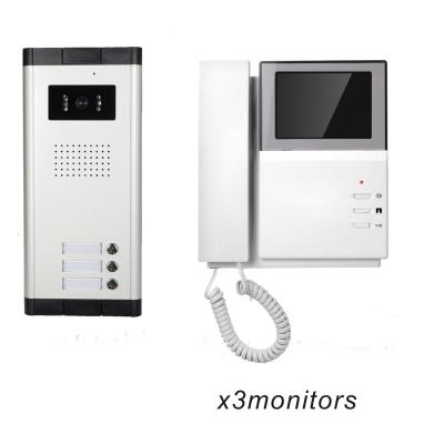 China High Quality Video Door Phone 4.3 Inch Multi Screen Apartments Handset Video Intercom Apartments for sale