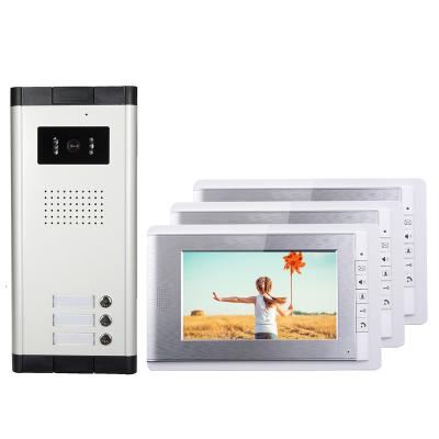 China Building Doorbell 7 Inch Multi Color Video Waterproof / Waterproof Door Phone With Camera for sale