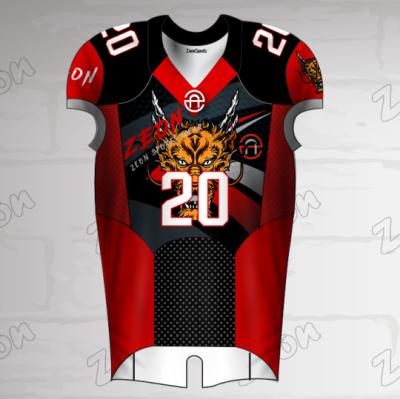 China Wholesale custom made high quality antibacterial factory price sublimation american football uniforms for sale