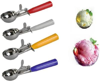 China Viable 4 PCS Set 18/8 Stainless Steel Ice Cream Scoop Trigger Include Big Small Medium Mimi Size for sale