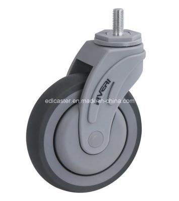 China Threaded Swivel TPR Caster K5405-736 Maximum Load 145kg for Heavy Duty Applications for sale