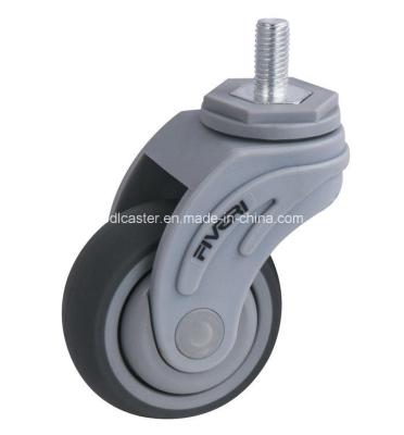 China 95kg Threaded Swivel TPR Caster K5403-736 Customized Request For Industrial for sale