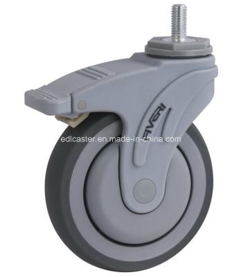 China 5 Zoll Schraubbremse TPR-Räder K5415-736 145 kg Höchstlast für Industriegeräte zu verkaufen