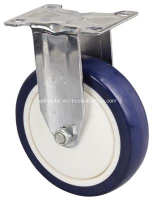 China 130 kg rigide TPU Caster in blauwe kleur voor aangepaste aanvraag en toepassing Te koop