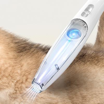 China Viable Electric Cat Dog Pet Hair Fur Remover Grooming Brush Comb Vacuum Cleaner Trimmer for sale