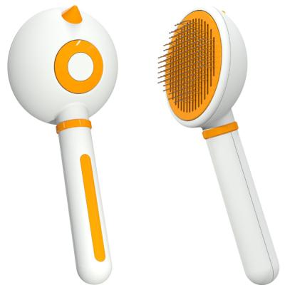 China New Arrival Stocked Popular Durable Hair Removal Grooming Thick Chick Shape Cat Brush Comb For Pet for sale