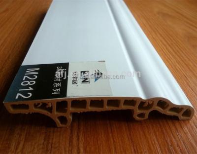 China Cheap Water Proof WPC Skirting Board With PVC Film for sale