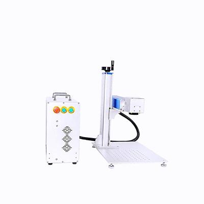 China jpt 50w programmable split model fiber laser marking machine for diy telephone brass copper case card identification machine for sale