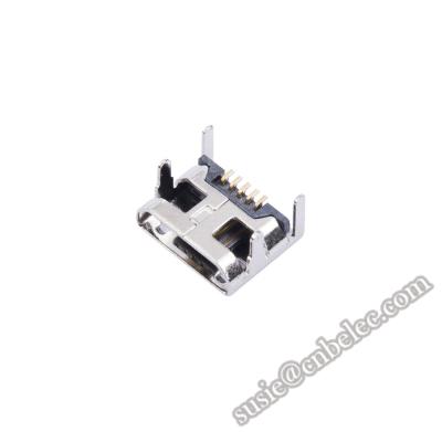 China Fireproof UL94V-0 SUS Micro USB Socket 5 Pins Connector micro usb connectors similar to Foxconn connectors for sale