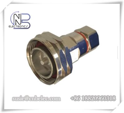 China RoHS 7 / 16 DIN Male RF Feeder Connectors made by fined copper for 1 / 2 