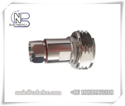 China RoHS 7 / 16 DIN Male RF Feeder Connectors made by fined copper for 1 / 2 