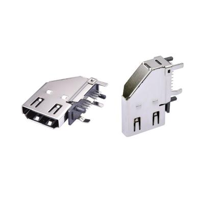 China Fireproof DIP Mini HDMI connector Socket 19 Pins connectors used in Computers for sale