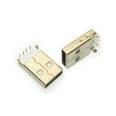 China right angle through hole PCB mount “A” Type Male connector USB 2.0 Connector on PCB for sale