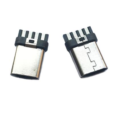 China USB-C RoSH SGS Flameproof Brass 4 pins  2.0 type C plug USB type C connector for type C cable made in China for sale