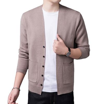 China Anti-wrinkle with pocket 2021 new men's short open-breasted men's sweater winter cardigan cardigan for sale