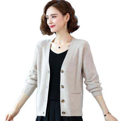 China Spring 2021 Autumn Knit Cardigan Women's Short Style Loose Multicolor Korean Anti-Wrinkle Large Size, Lazy Outer Sweater Jacket Wind Hot Sale for sale