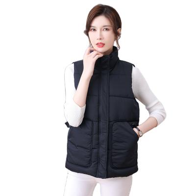 China Breathable the new 2021 autumn and winter warm women's fashion straight sleeveless jacket full casual women's vest for sale