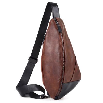 China New style and color multifunctional anti-theft men's PU waist leather bags for men's casual shoulder bag for sale