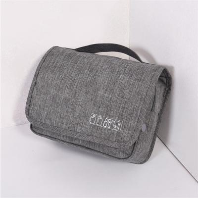 China Fashion Travel Makeup Trolley Bag Portable Travel Hanging Storage Organizer Cosmetic Bag Large Mesh Toiletry Bag for sale