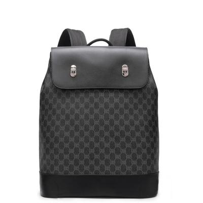 China Custom Anti-theft Men's Business Fashion Backpack PU Leather Anti-theft Backpack for sale