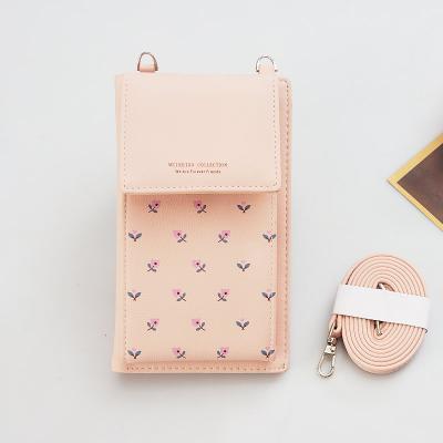 China Factory Wholesale Price Mini PU Phone Bag Women Card Holder Anti-theft Leather Wallet For Fashionable Women for sale