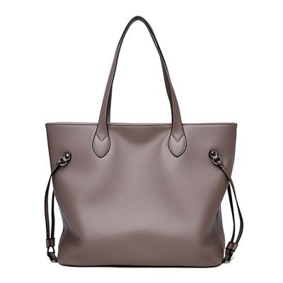 China Good quality leather handbags new fashion designers tending large ladies tote bag pu leather handbags for women for sale