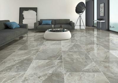 China Dark Grey Porcelain Marble Floor Tile 1200x600 Non - Slip Chemical Resistant for sale