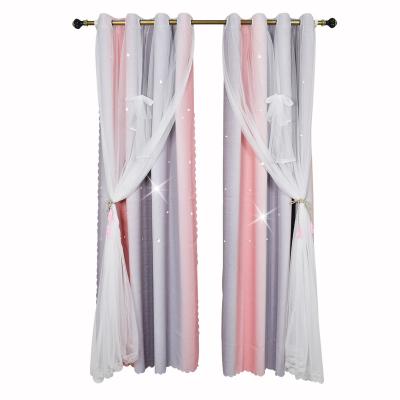 China High-grade blackout children's room color rainbow fabric curtain factory direct sales for sale