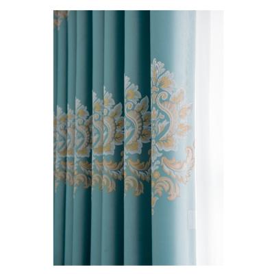 China Hot Selling Luxury Blackout Fancy Living Room Curtains And Valance With Low Price for sale