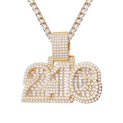 China Hiphop Hiphop Iced Out Invisible Lower Bust Gel Diamond Letter Pendant From VVS Moissanite Wand for sale