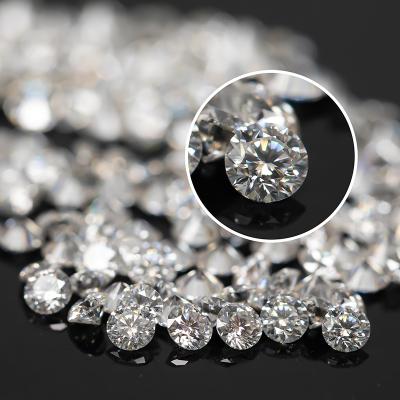 China 6.5mm Diamond 6.5mm Brilliant Cut Round Color VVS Moissanites Heat Resistant/Spark Wuzhou Gems DF GH Synthetic Moissanite for sale