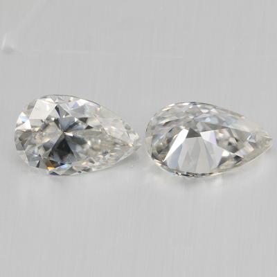 China Approximate Color Moissanite Diamond Stone Pear Heat/Spark Resistant Moissanite Wuzhou SIC Moissanite DEF for sale